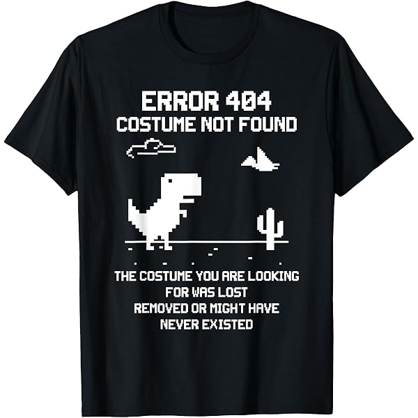 Amazon.com: Error 404 Costume Not Found Halloween Coding